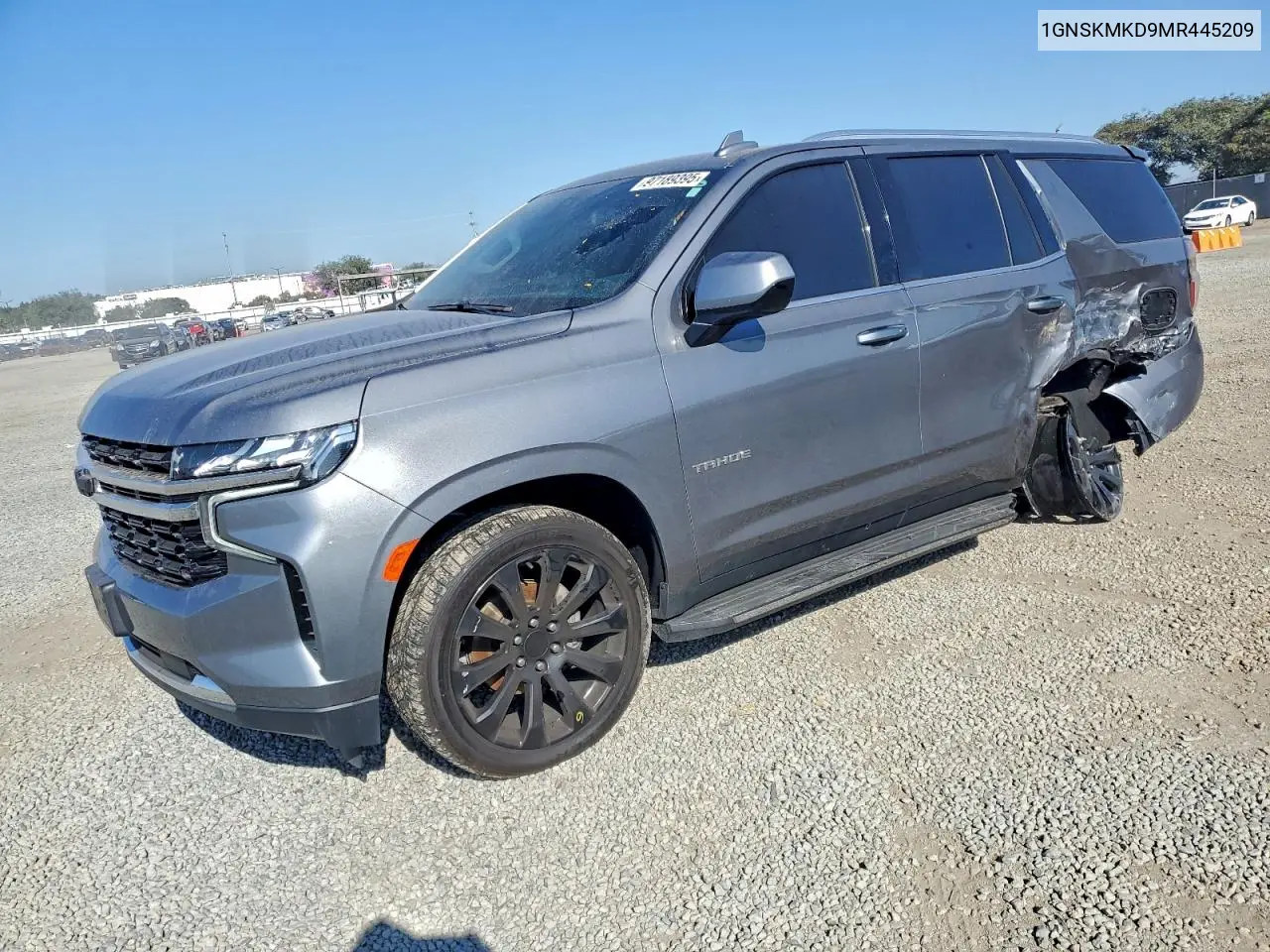 1GNSKMKD9MR445209 2021 Chevrolet Tahoe K1500 Ls