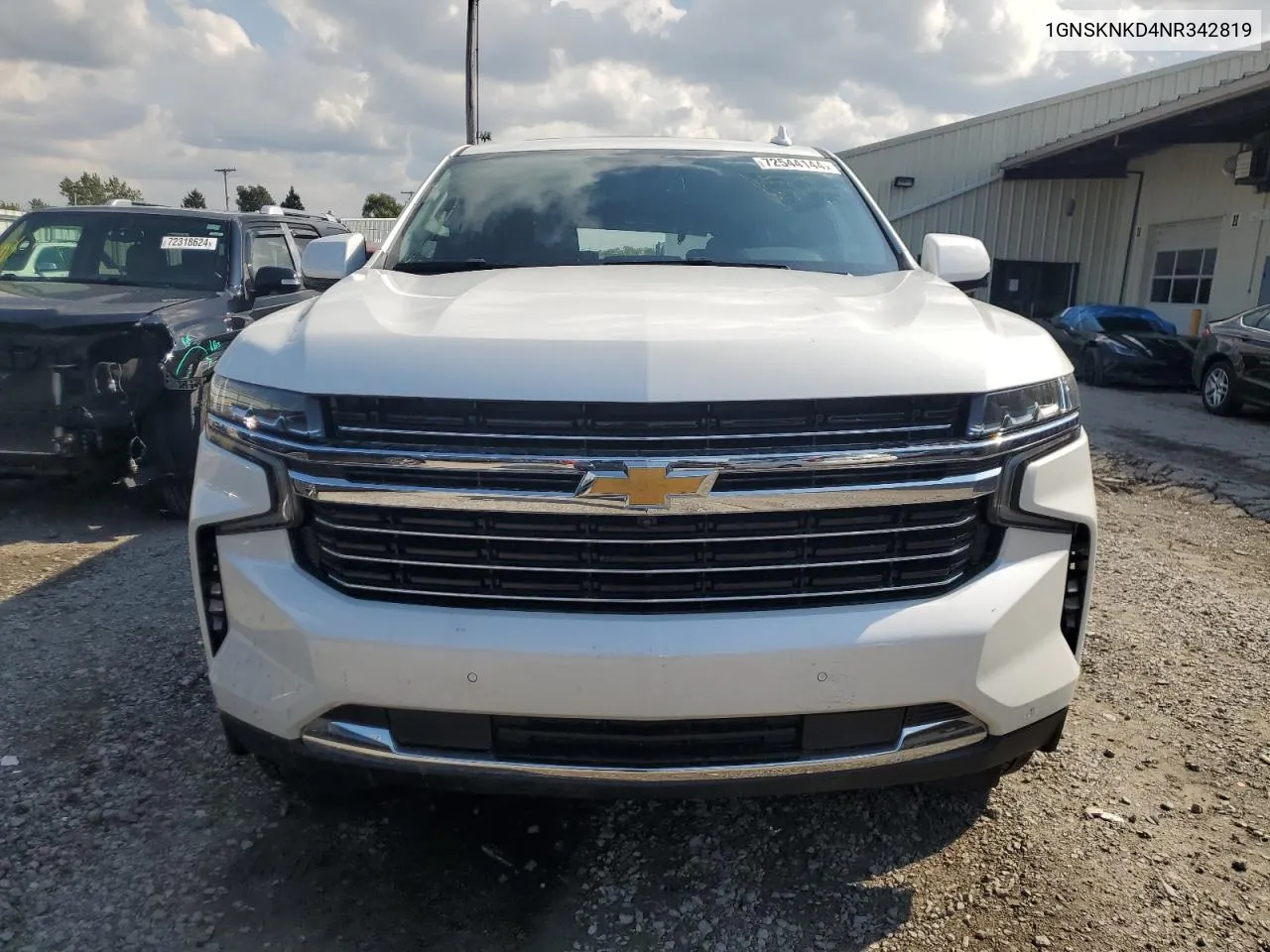 1GNSKNKD4NR342819 2022 Chevrolet Tahoe K1500 Lt