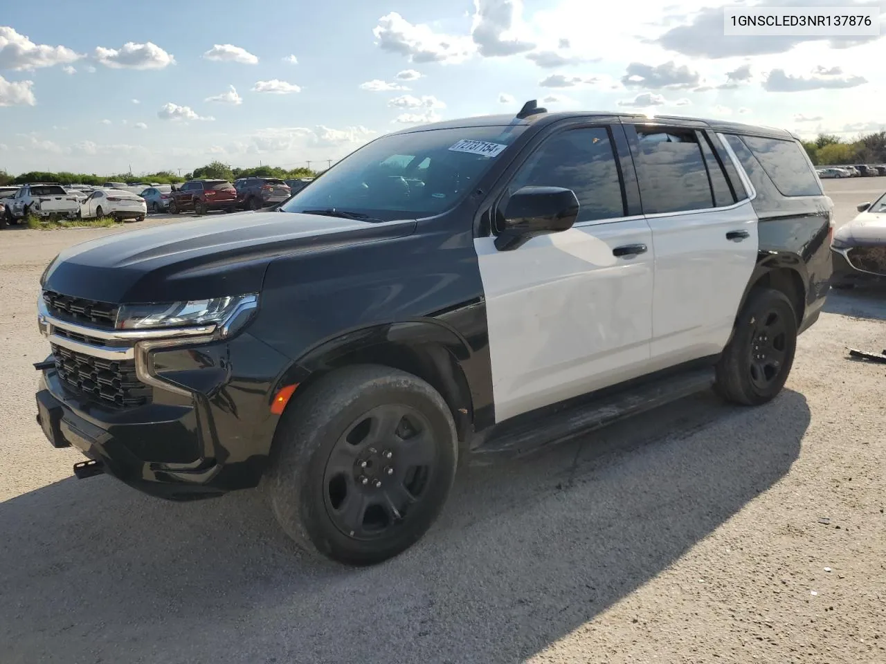 2022 Chevrolet Tahoe C1500 VIN: 1GNSCLED3NR137876 Lot: 72737154