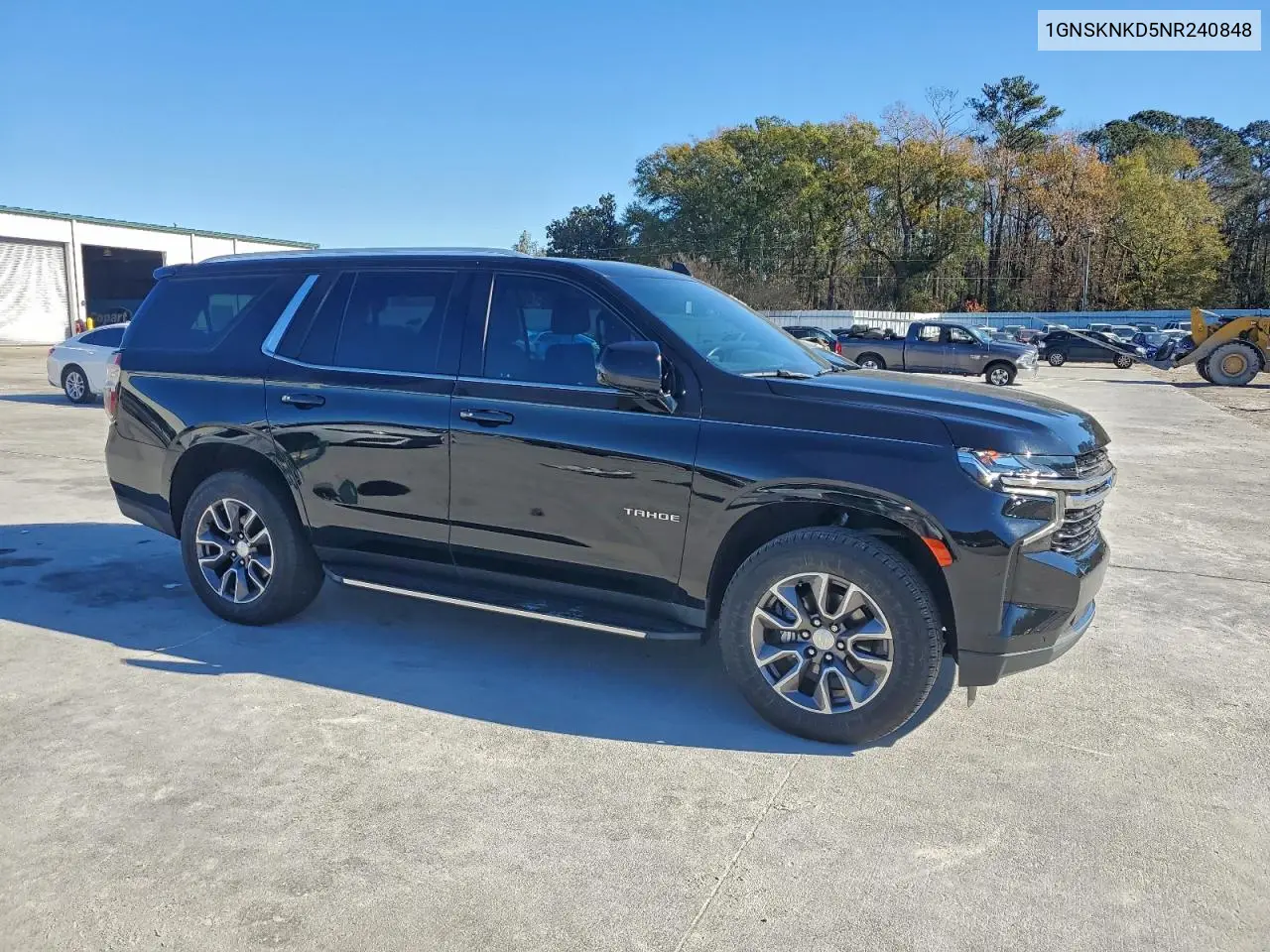 1GNSKNKD5NR240848 2022 Chevrolet Tahoe K1500 Lt