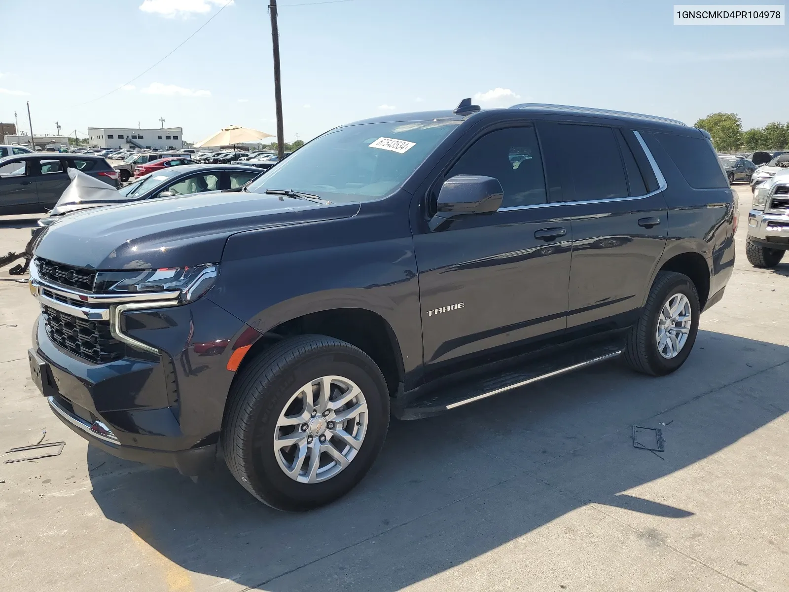 2023 Chevrolet Tahoe C1500 Ls VIN: 1GNSCMKD4PR104978 Lot: 67543534