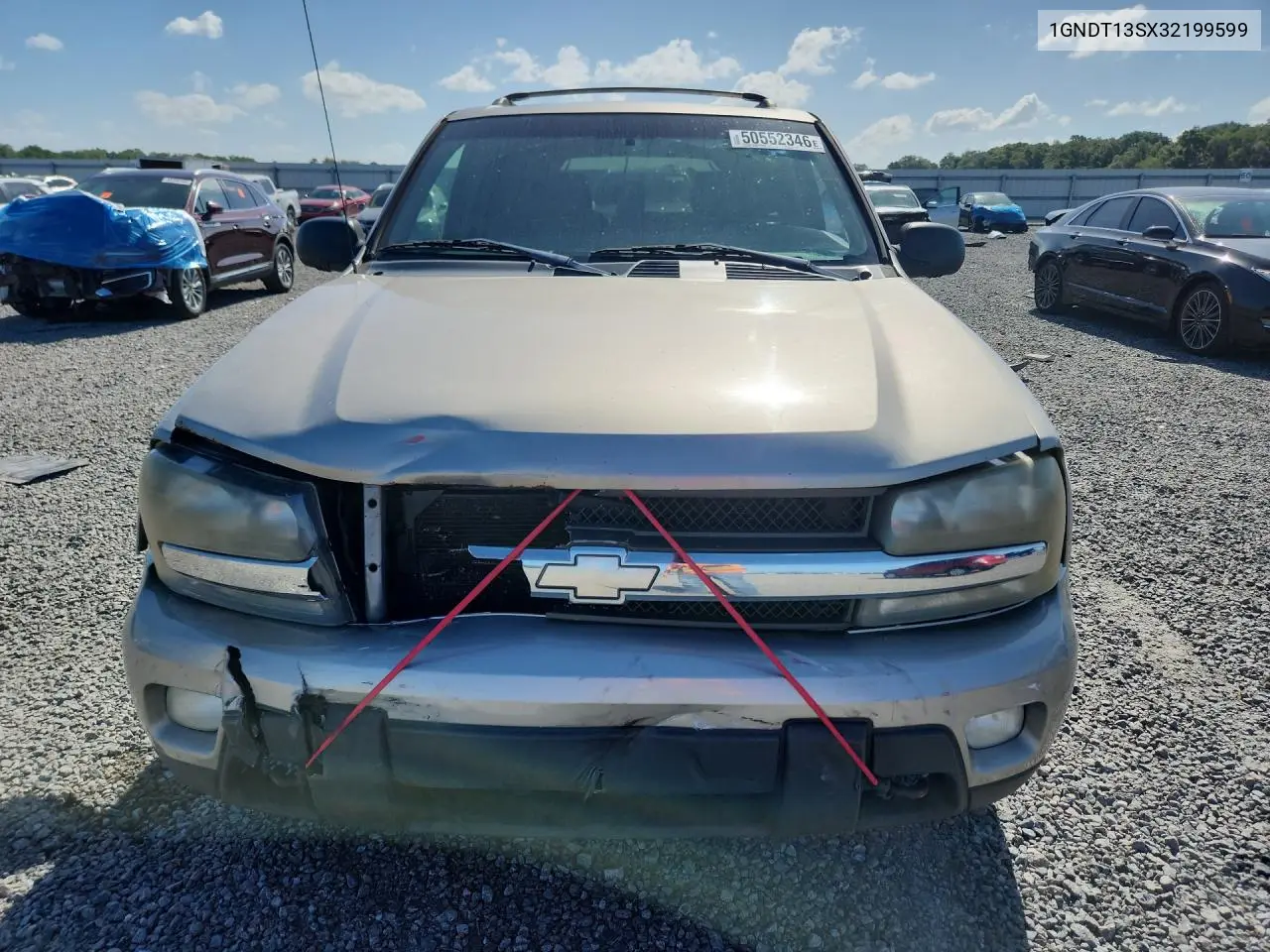 2003 Chevrolet Trailblazer VIN: 1GNDT13SX32199599 Lot: 50552346