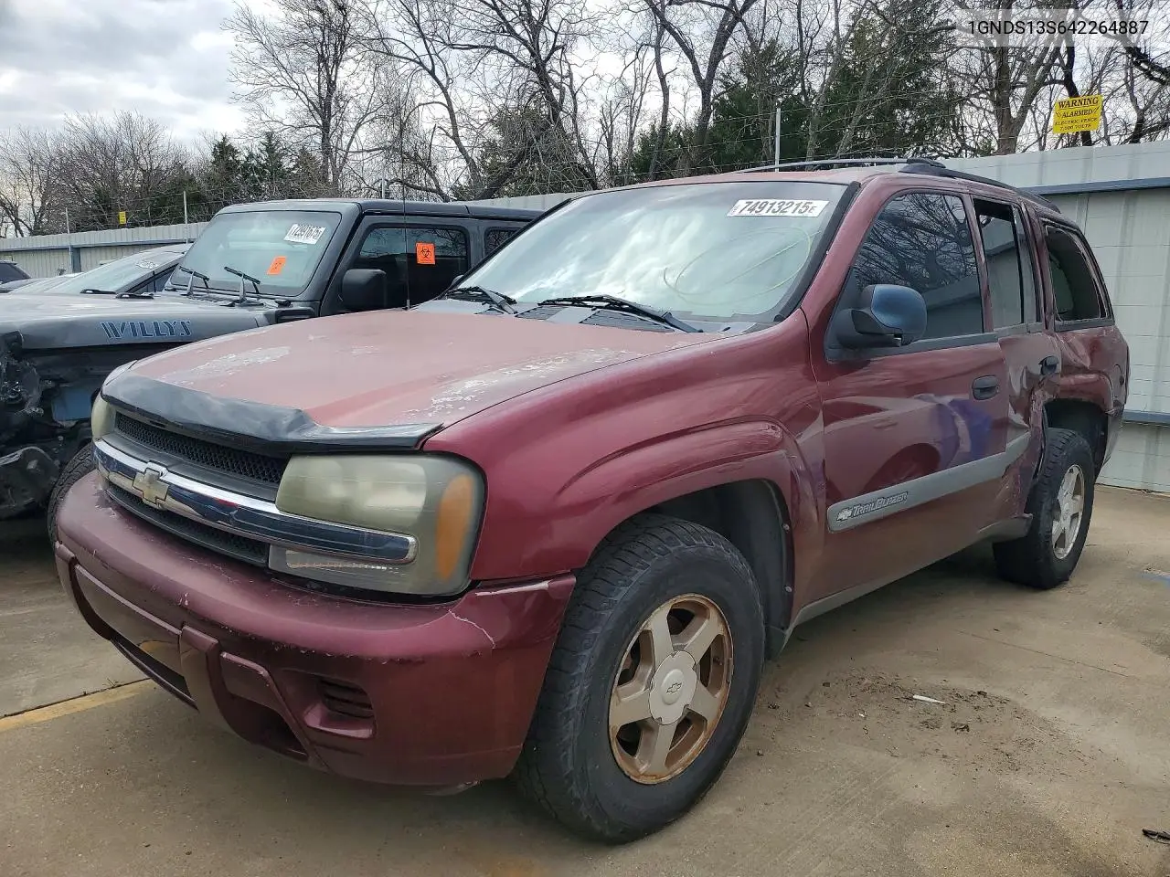 1GNDS13S642264887 2004 Chevrolet Trailblazer Ls