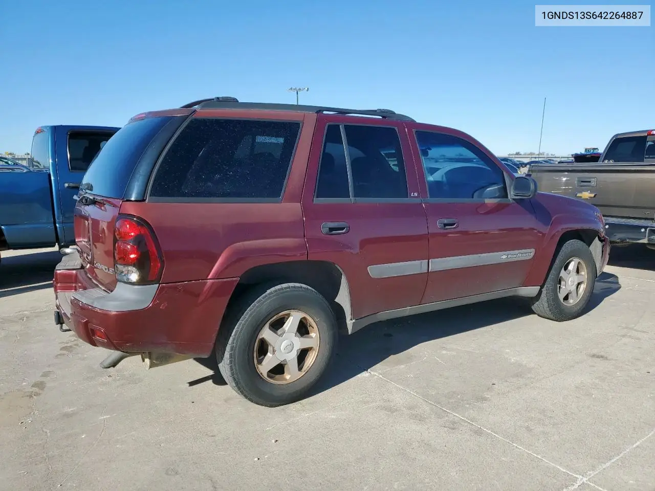 1GNDS13S642264887 2004 Chevrolet Trailblazer Ls