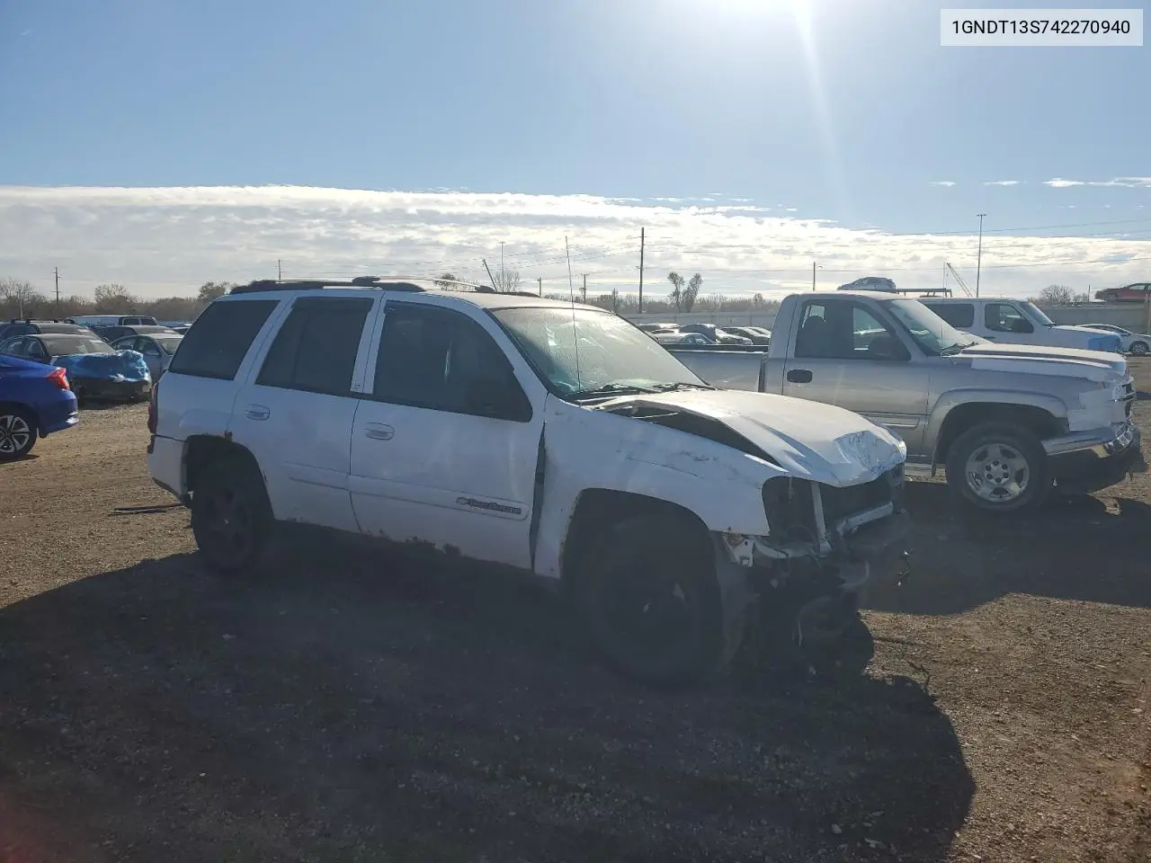 1GNDT13S742270940 2004 Chevrolet Trailblazer Ls