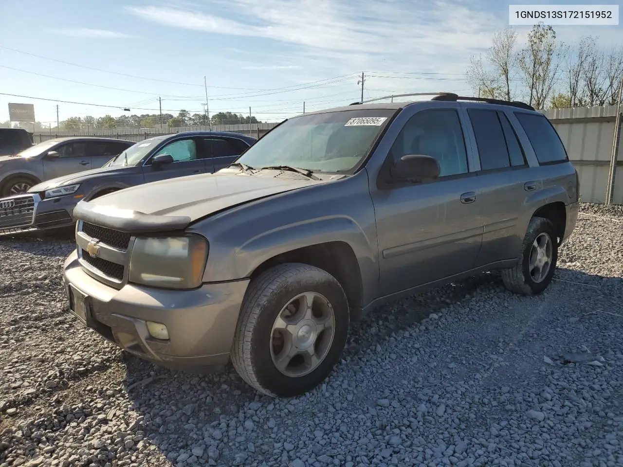1GNDS13S172151952 2007 Chevrolet Trailblazer Ls
