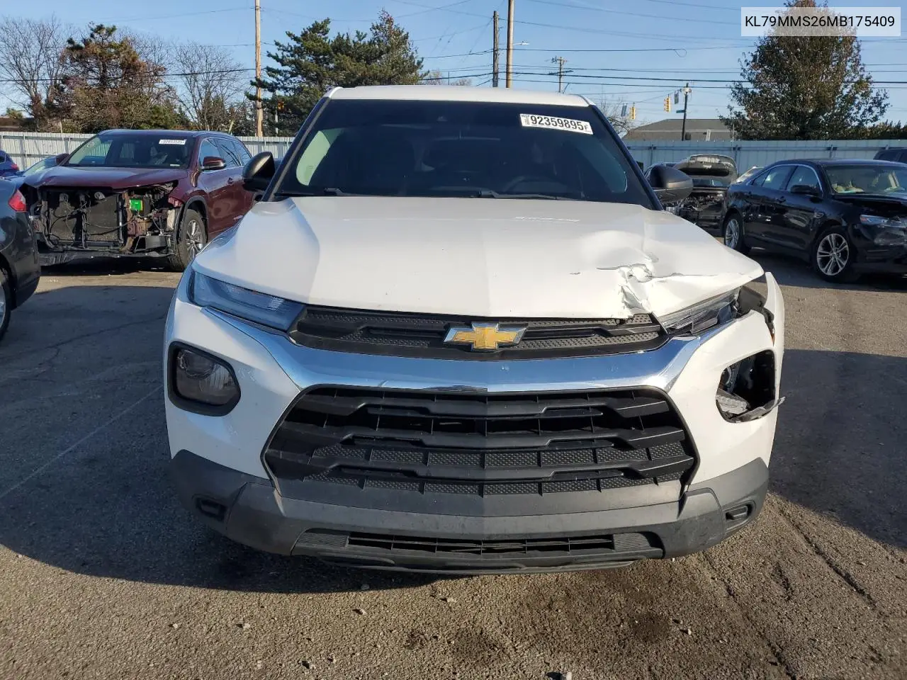 KL79MMS26MB175409 2021 Chevrolet Trailblazer Ls