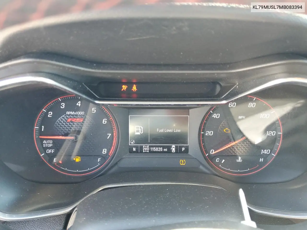 KL79MUSL7MB083394 2021 Chevrolet Trailblazer Rs