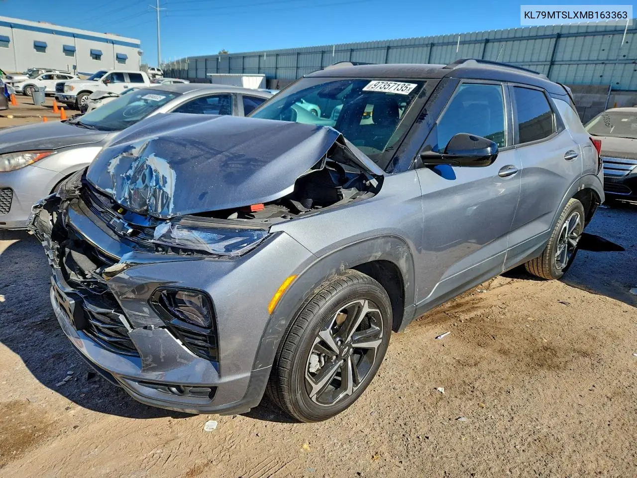 KL79MTSLXMB163363 2021 Chevrolet Trailblazer Rs
