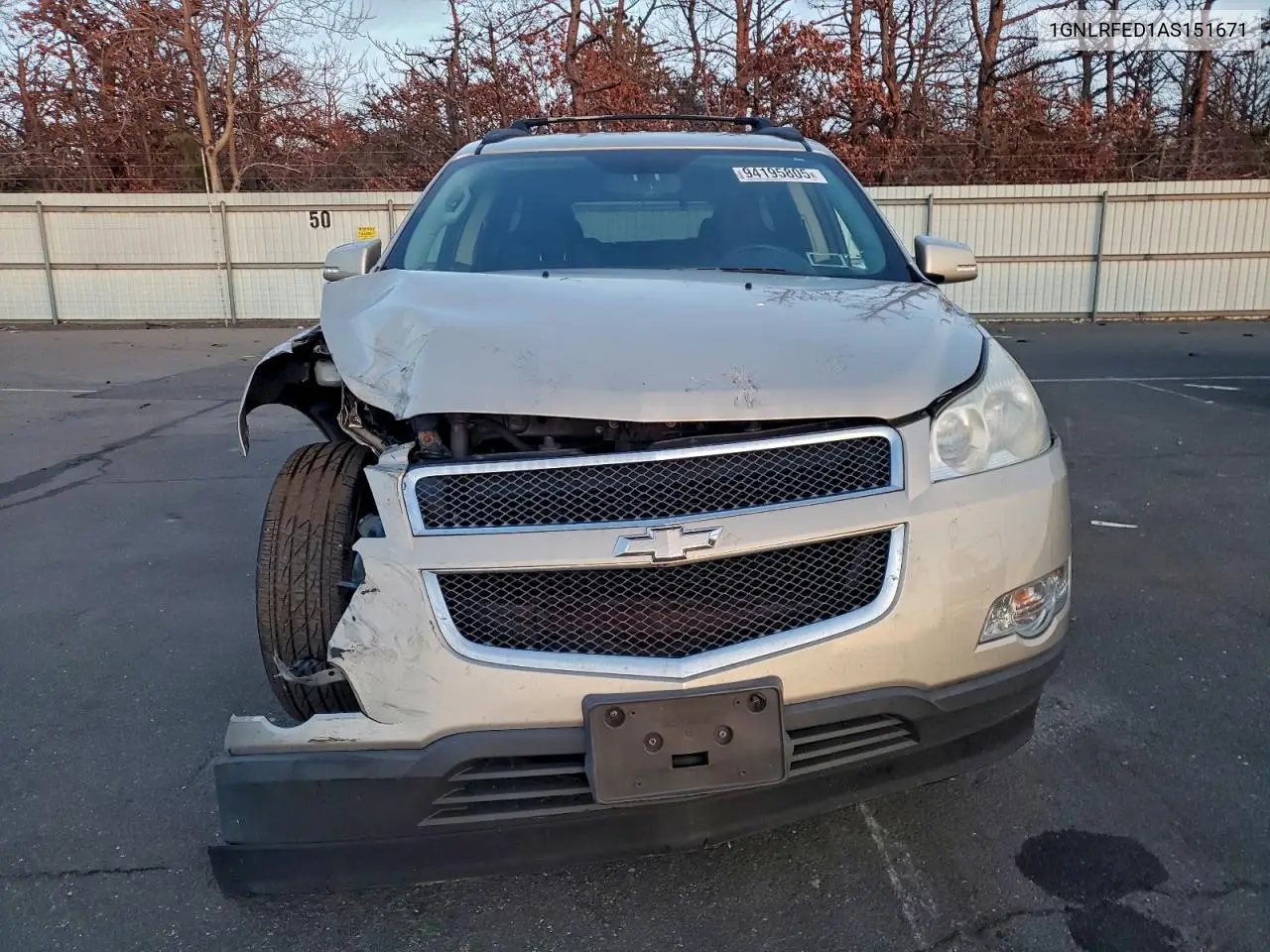 1GNLRFED1AS151671 2010 Chevrolet Traverse Lt
