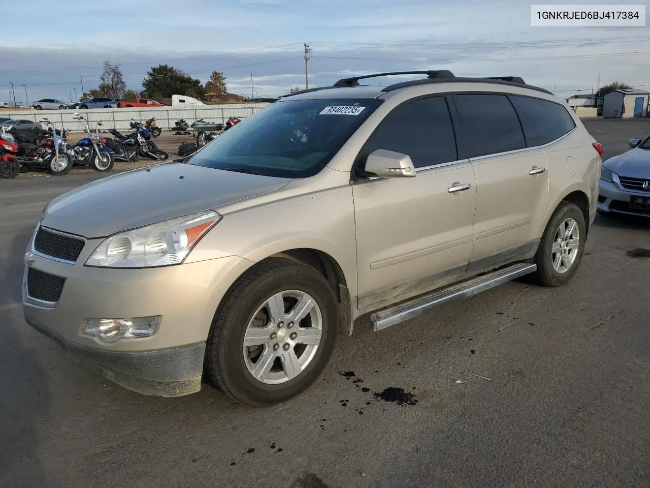 1GNKRJED6BJ417384 2011 Chevrolet Traverse Lt