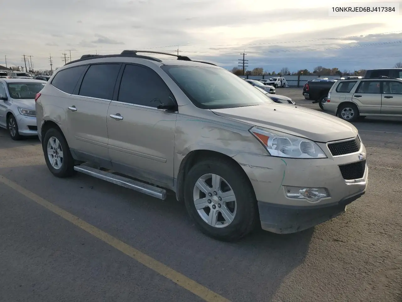 1GNKRJED6BJ417384 2011 Chevrolet Traverse Lt