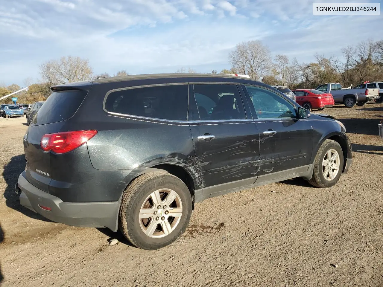 1GNKVJED2BJ346244 2011 Chevrolet Traverse Lt