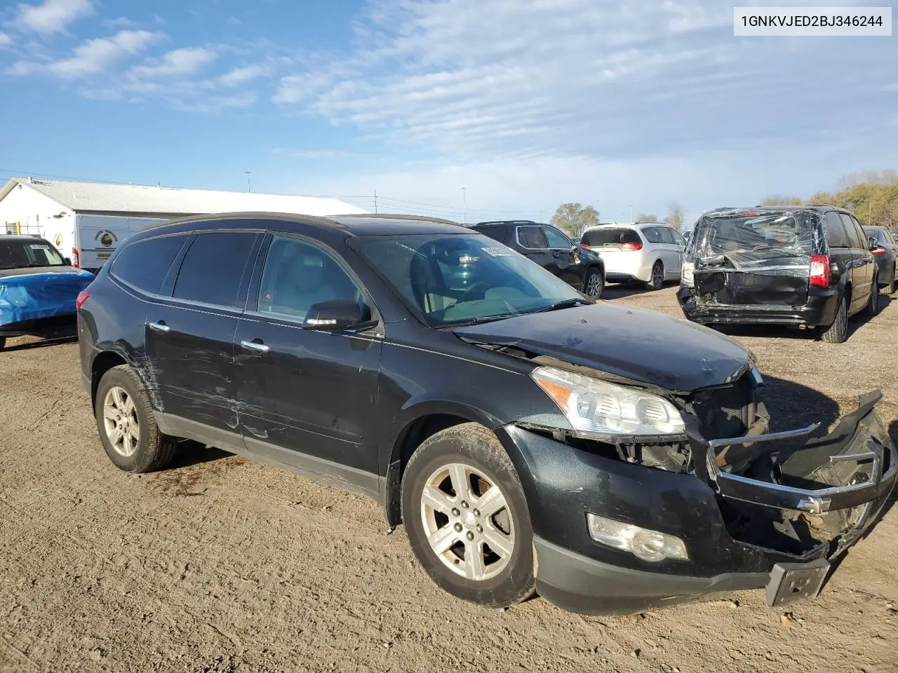 1GNKVJED2BJ346244 2011 Chevrolet Traverse Lt