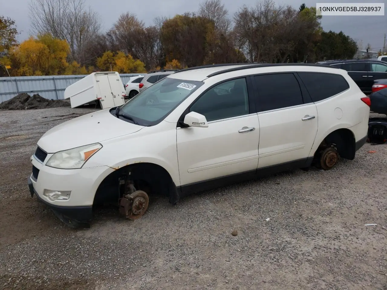 1GNKVGED5BJ328937 2011 Chevrolet Traverse Lt