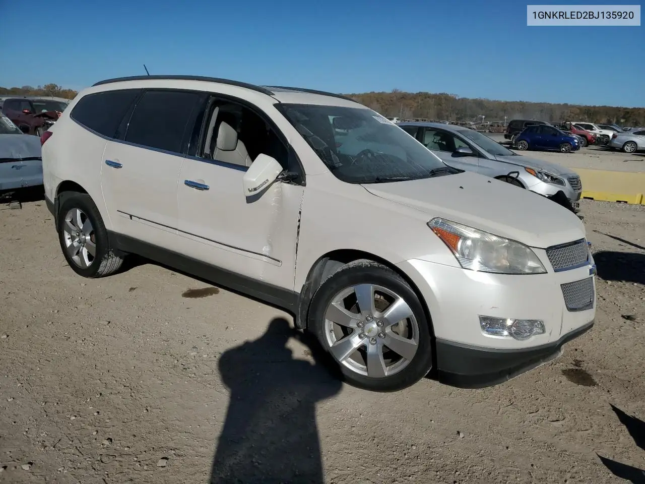 1GNKRLED2BJ135920 2011 Chevrolet Traverse Ltz