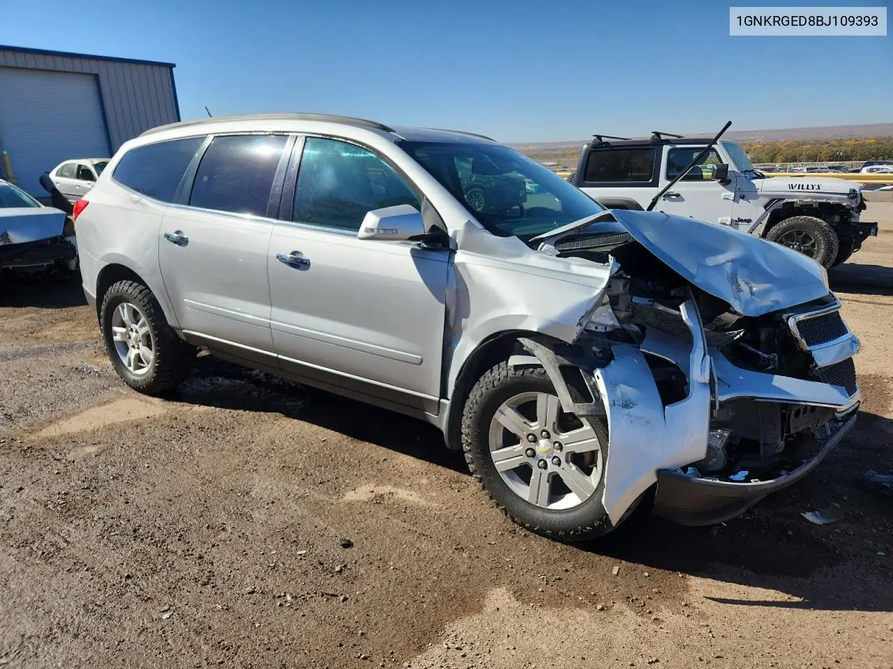1GNKRGED8BJ109393 2011 Chevrolet Traverse Lt