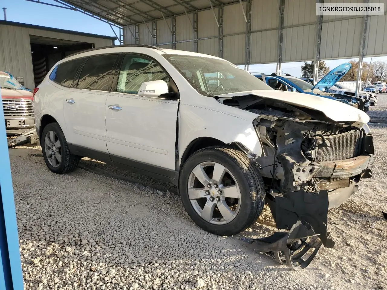 1GNKRGED9BJ235018 2011 Chevrolet Traverse Lt