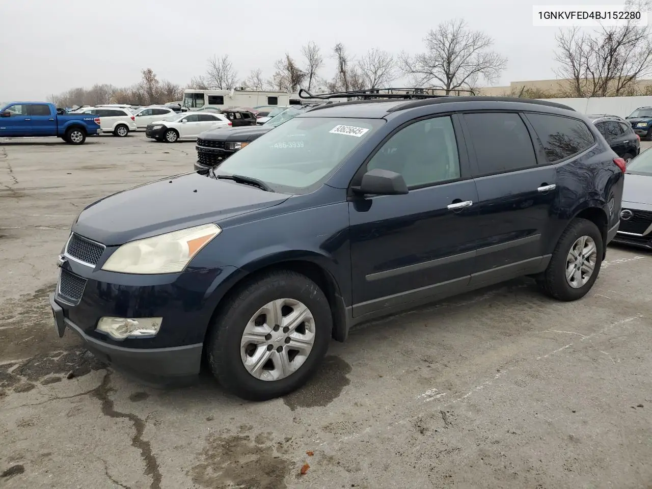 1GNKVFED4BJ152280 2011 Chevrolet Traverse Ls