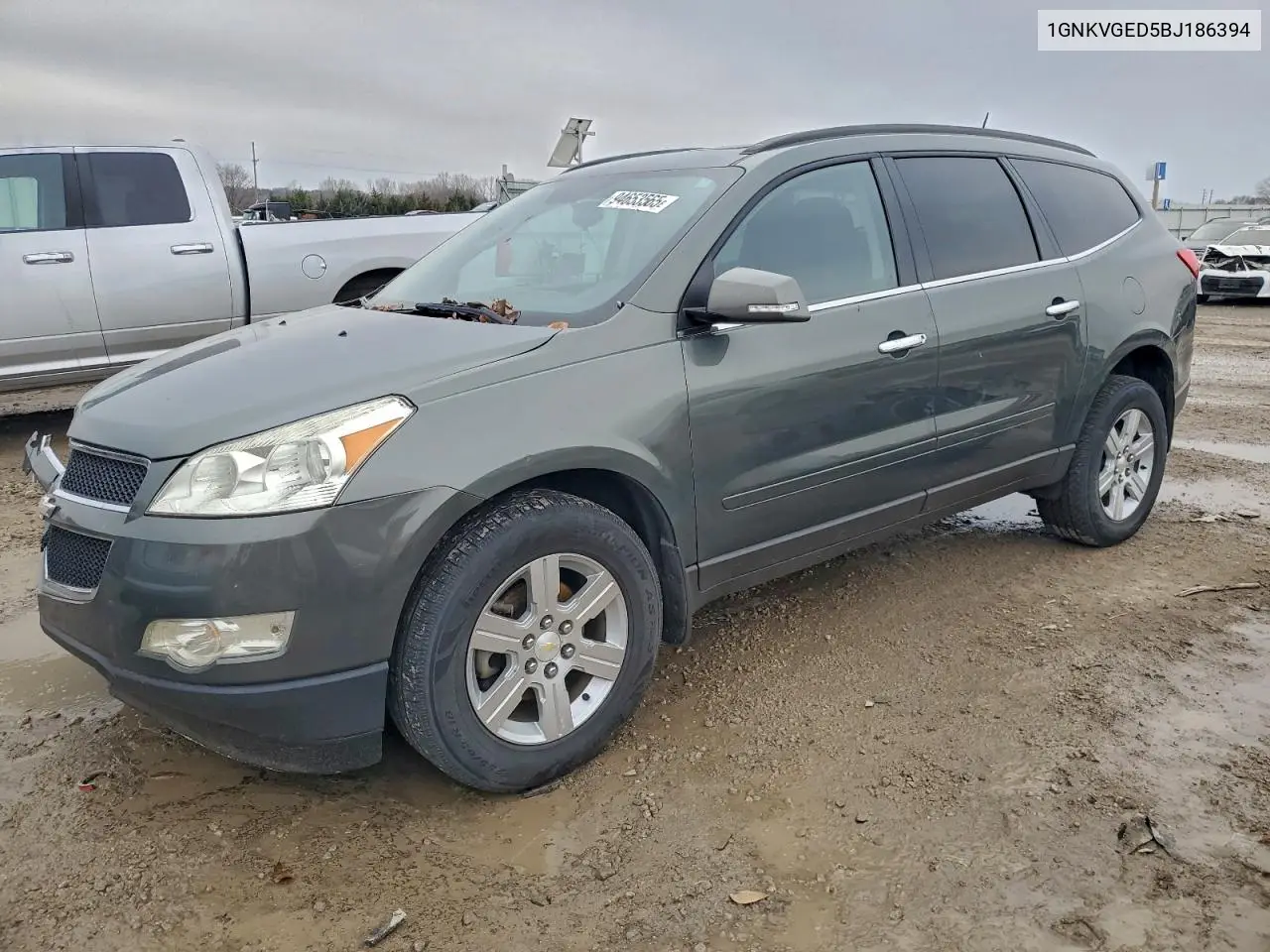 1GNKVGED5BJ186394 2011 Chevrolet Traverse Lt