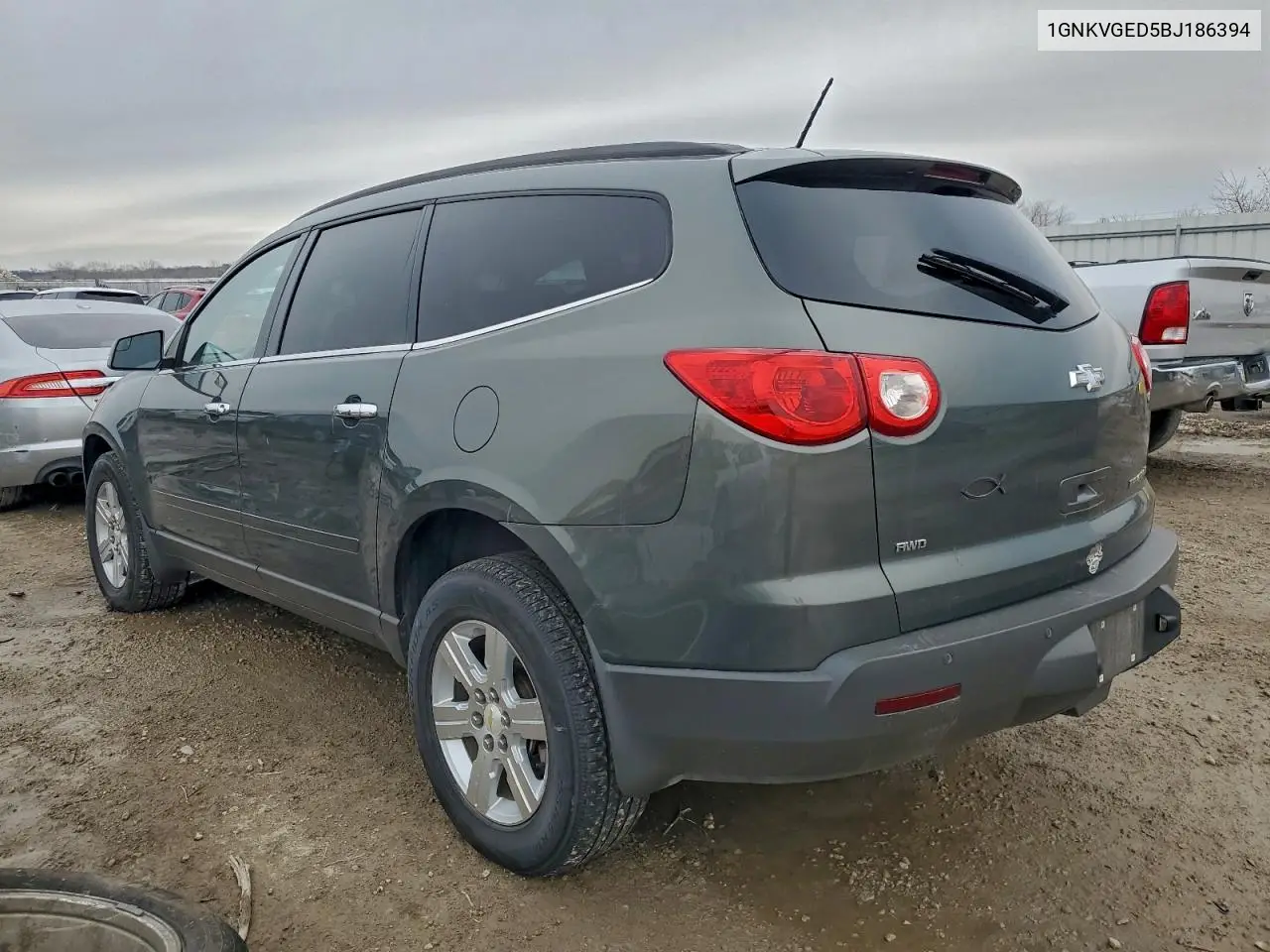 1GNKVGED5BJ186394 2011 Chevrolet Traverse Lt