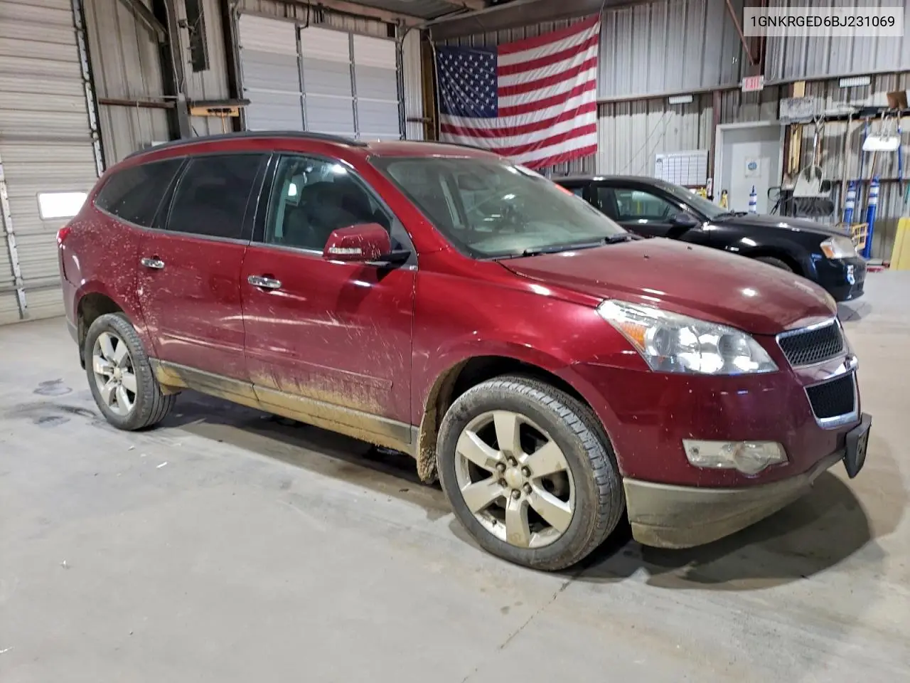 1GNKRGED6BJ231069 2011 Chevrolet Traverse Lt
