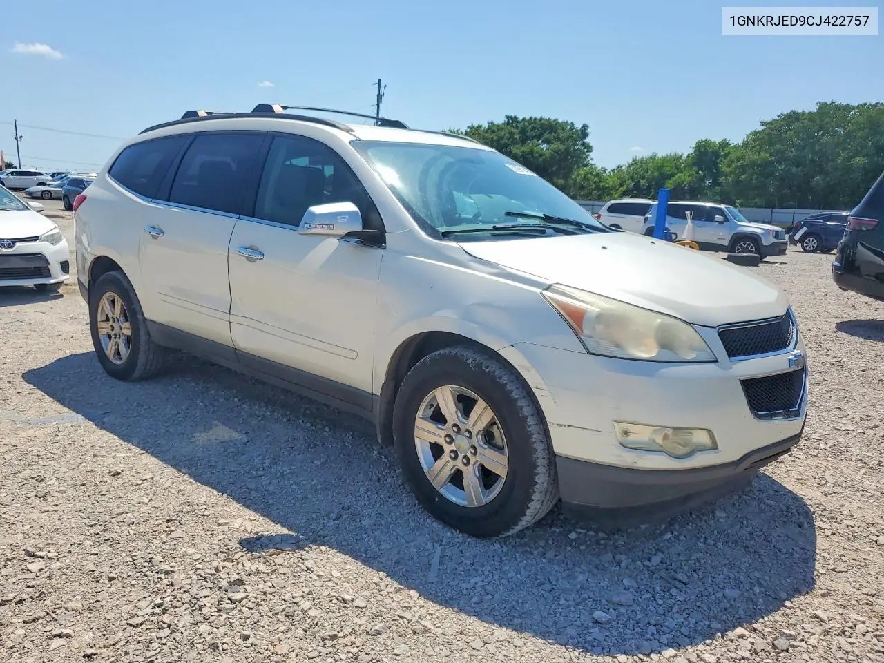1GNKRJED9CJ422757 2012 Chevrolet Traverse Lt