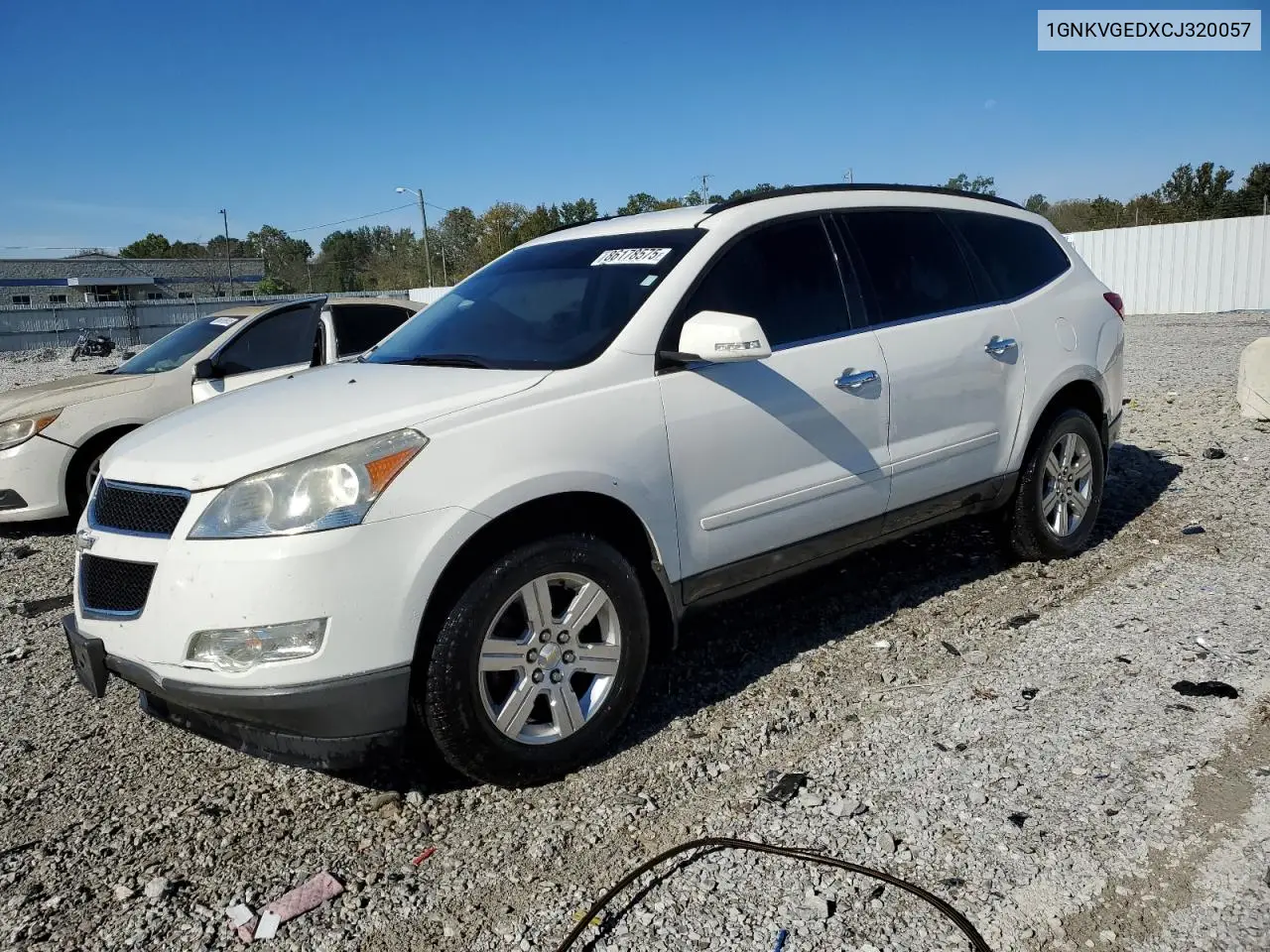 1GNKVGEDXCJ320057 2012 Chevrolet Traverse Lt