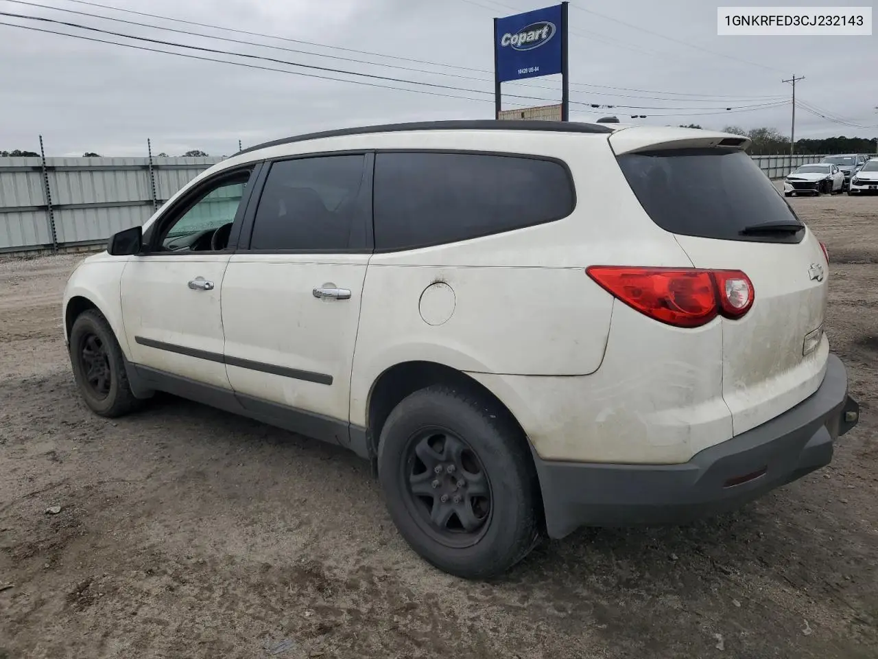 1GNKRFED3CJ232143 2012 Chevrolet Traverse Ls