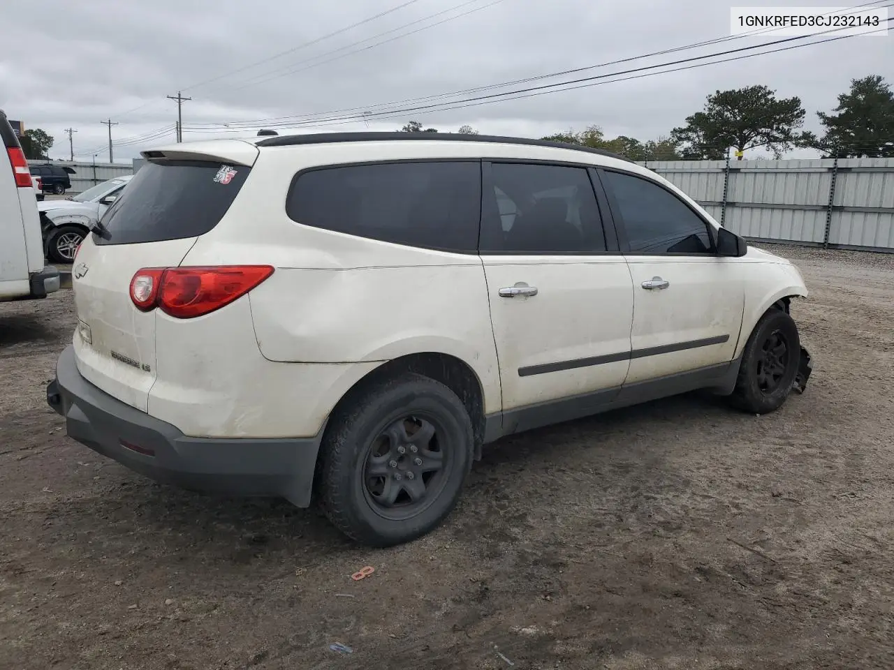 1GNKRFED3CJ232143 2012 Chevrolet Traverse Ls