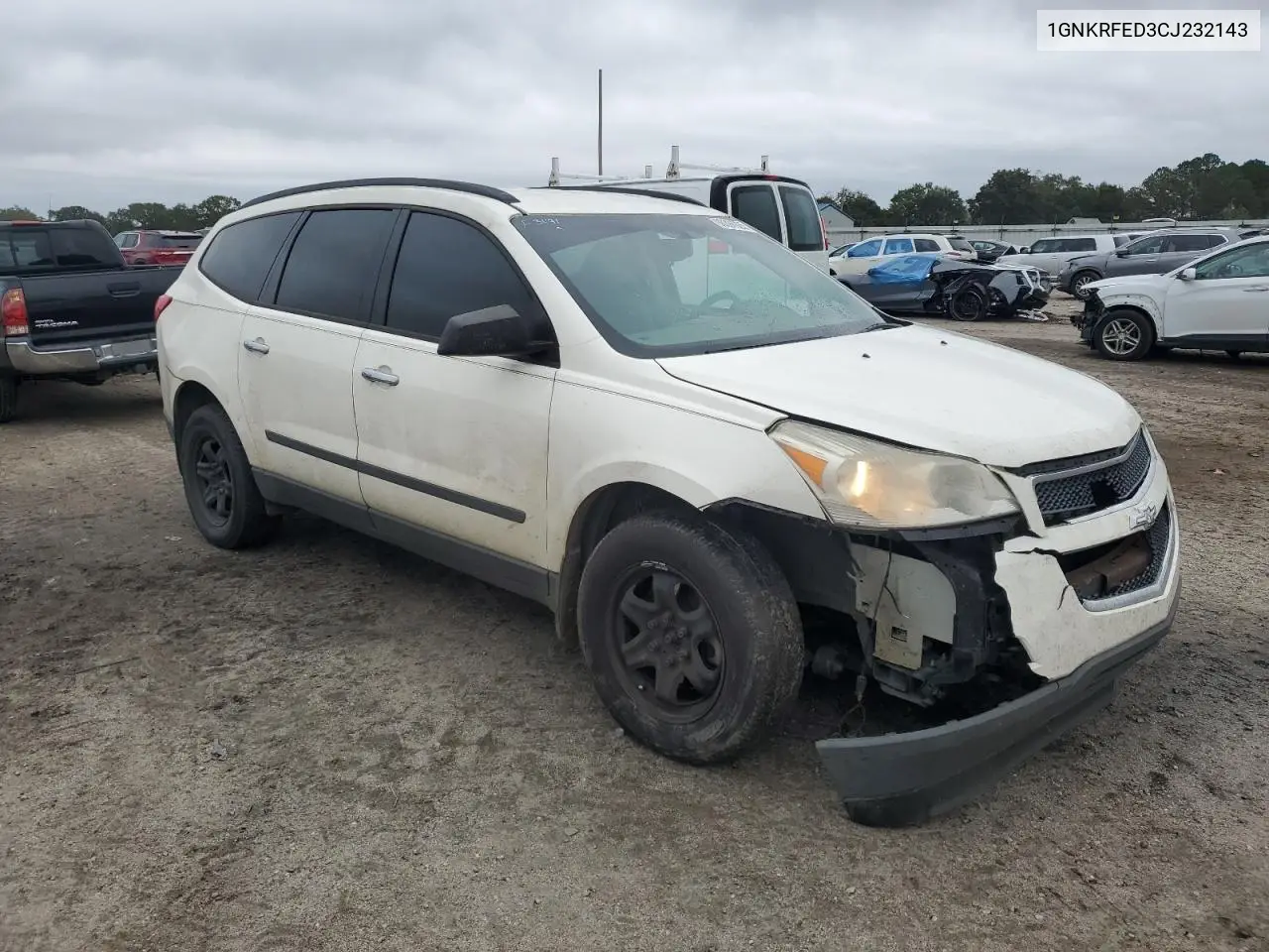 1GNKRFED3CJ232143 2012 Chevrolet Traverse Ls