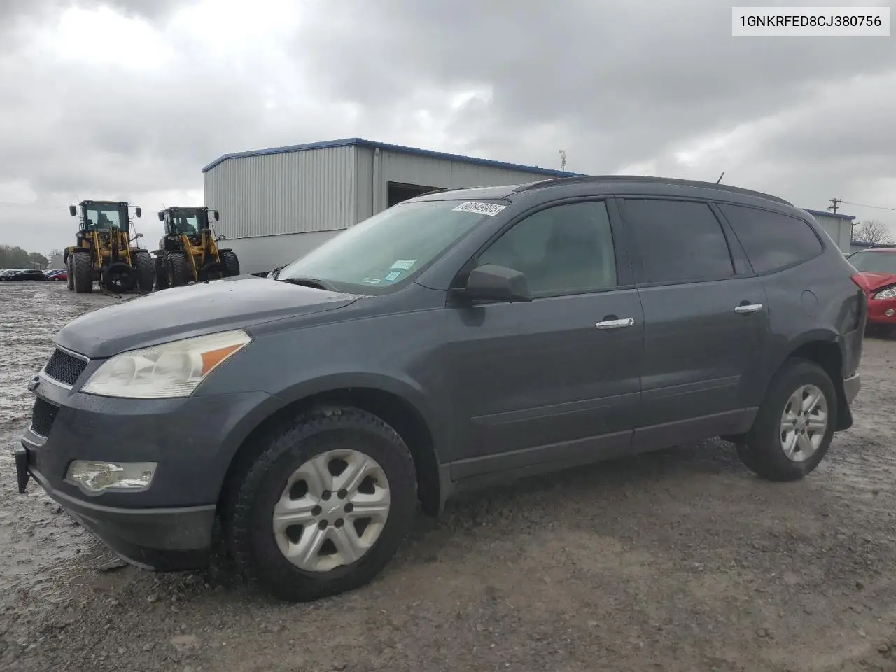 1GNKRFED8CJ380756 2012 Chevrolet Traverse Ls