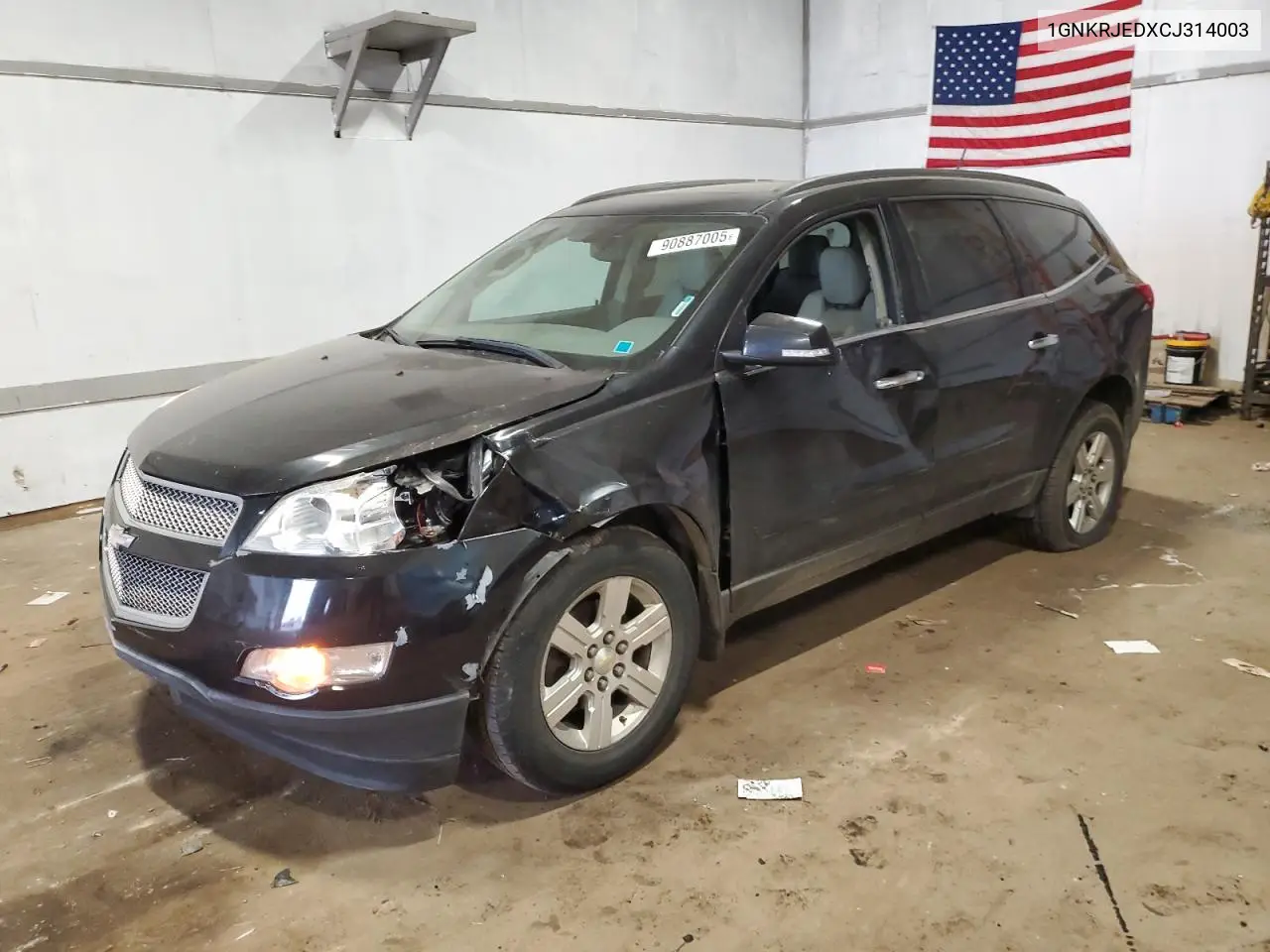 1GNKRJEDXCJ314003 2012 Chevrolet Traverse Lt