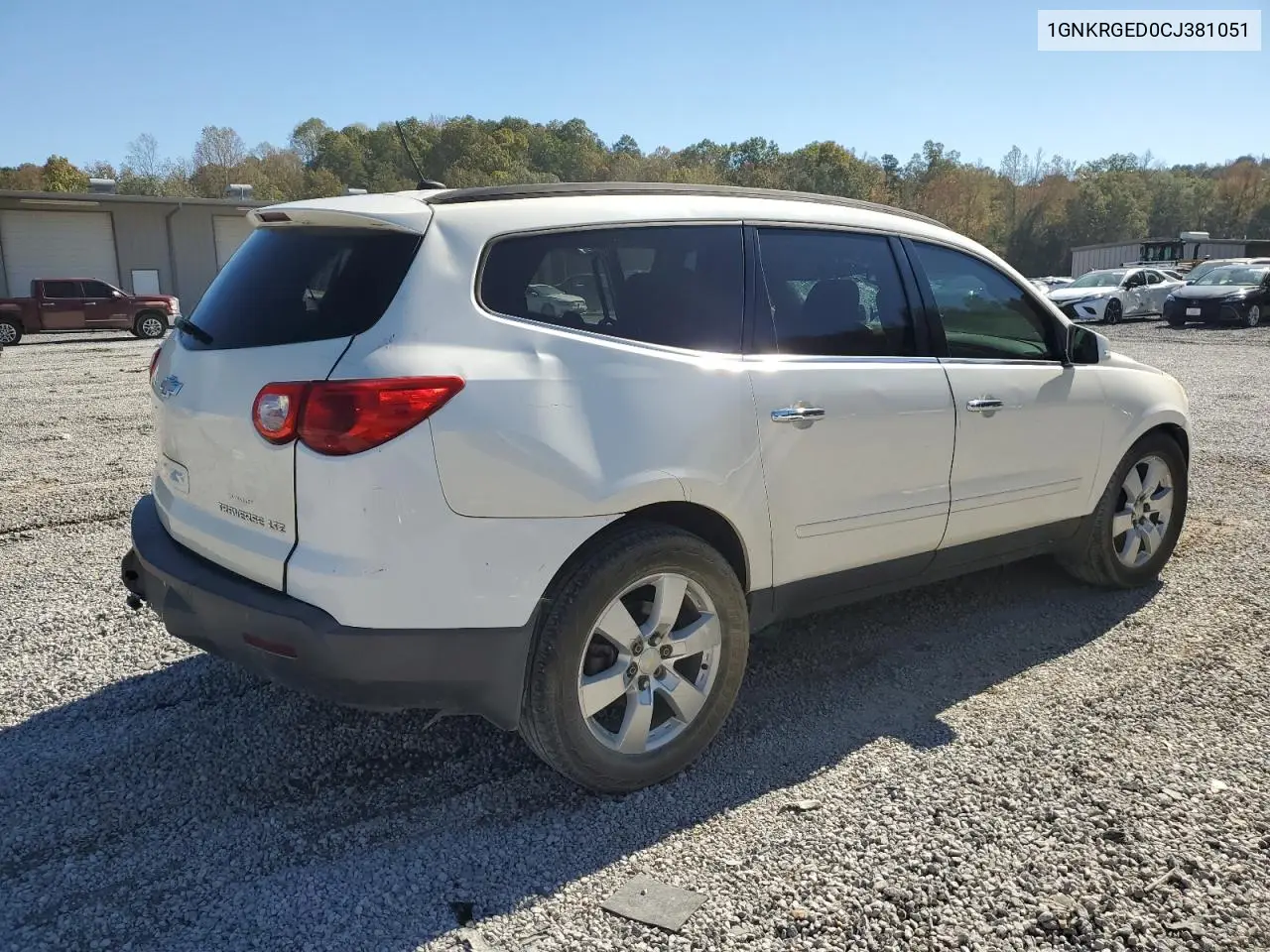 1GNKRGED0CJ381051 2012 Chevrolet Traverse Lt