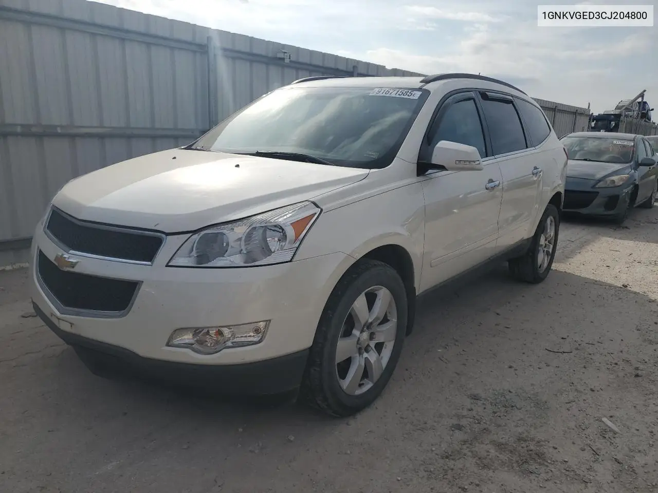 1GNKVGED3CJ204800 2012 Chevrolet Traverse Lt