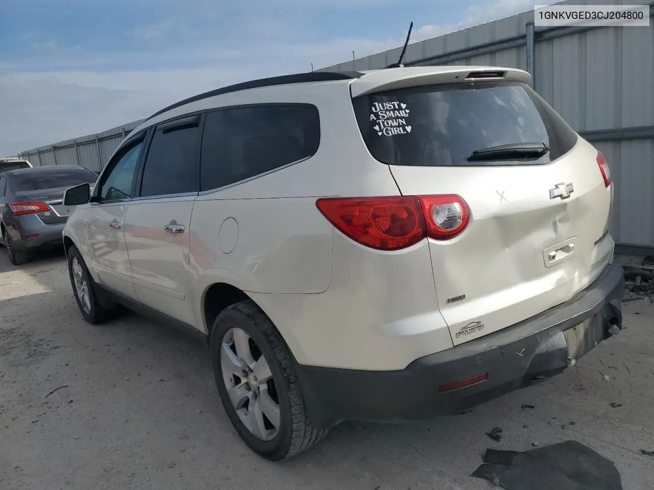 1GNKVGED3CJ204800 2012 Chevrolet Traverse Lt