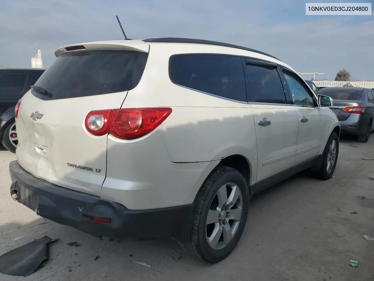 1GNKVGED3CJ204800 2012 Chevrolet Traverse Lt