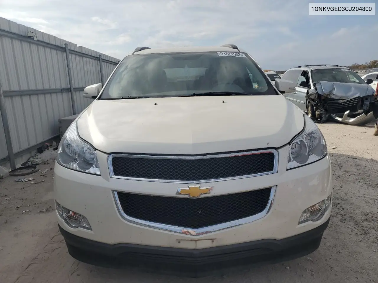 1GNKVGED3CJ204800 2012 Chevrolet Traverse Lt