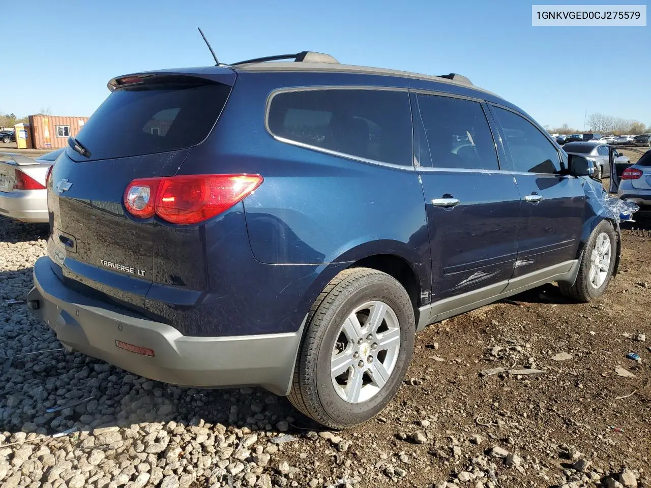 1GNKVGED0CJ275579 2012 Chevrolet Traverse Lt