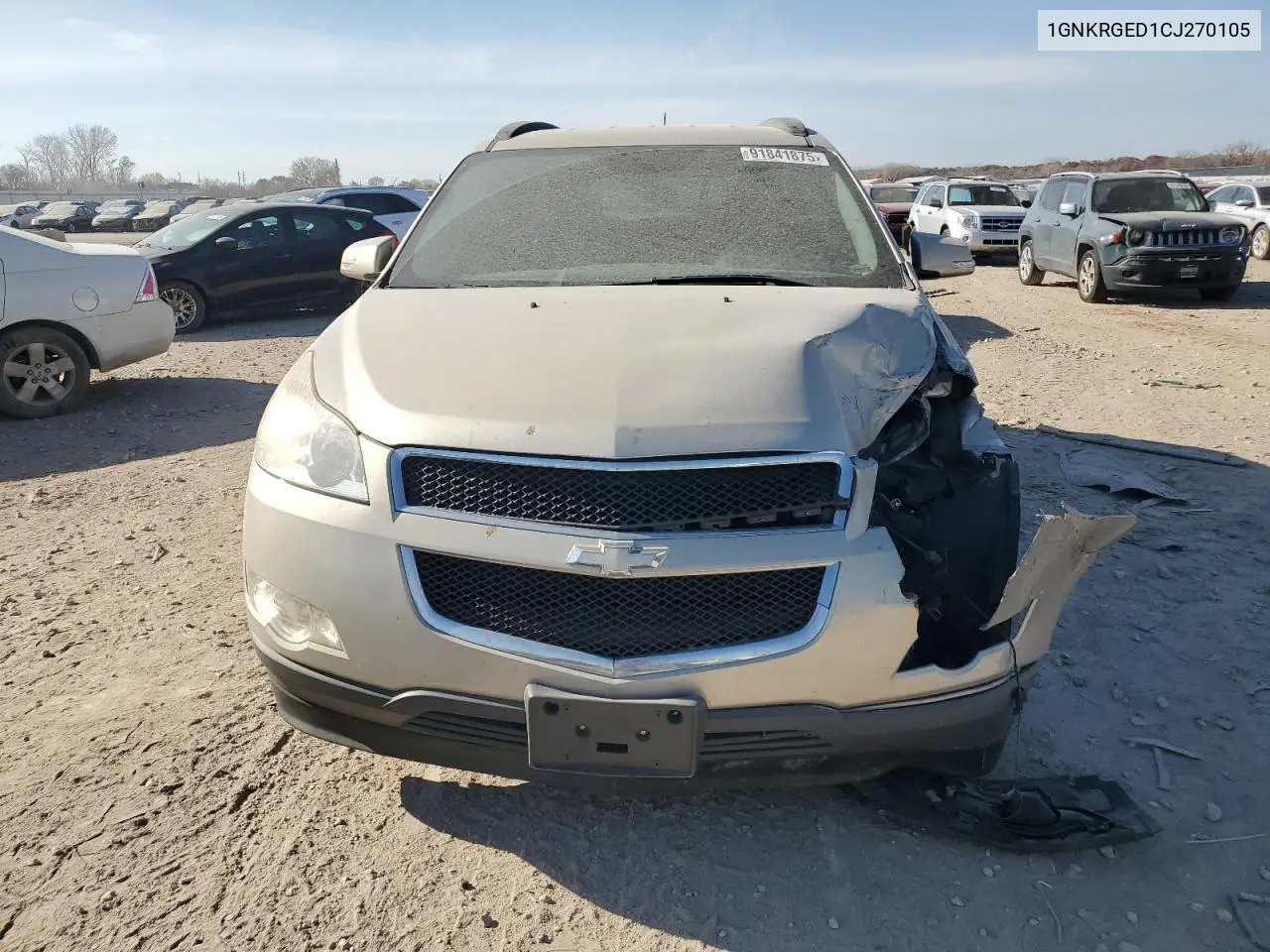 1GNKRGED1CJ270105 2012 Chevrolet Traverse Lt