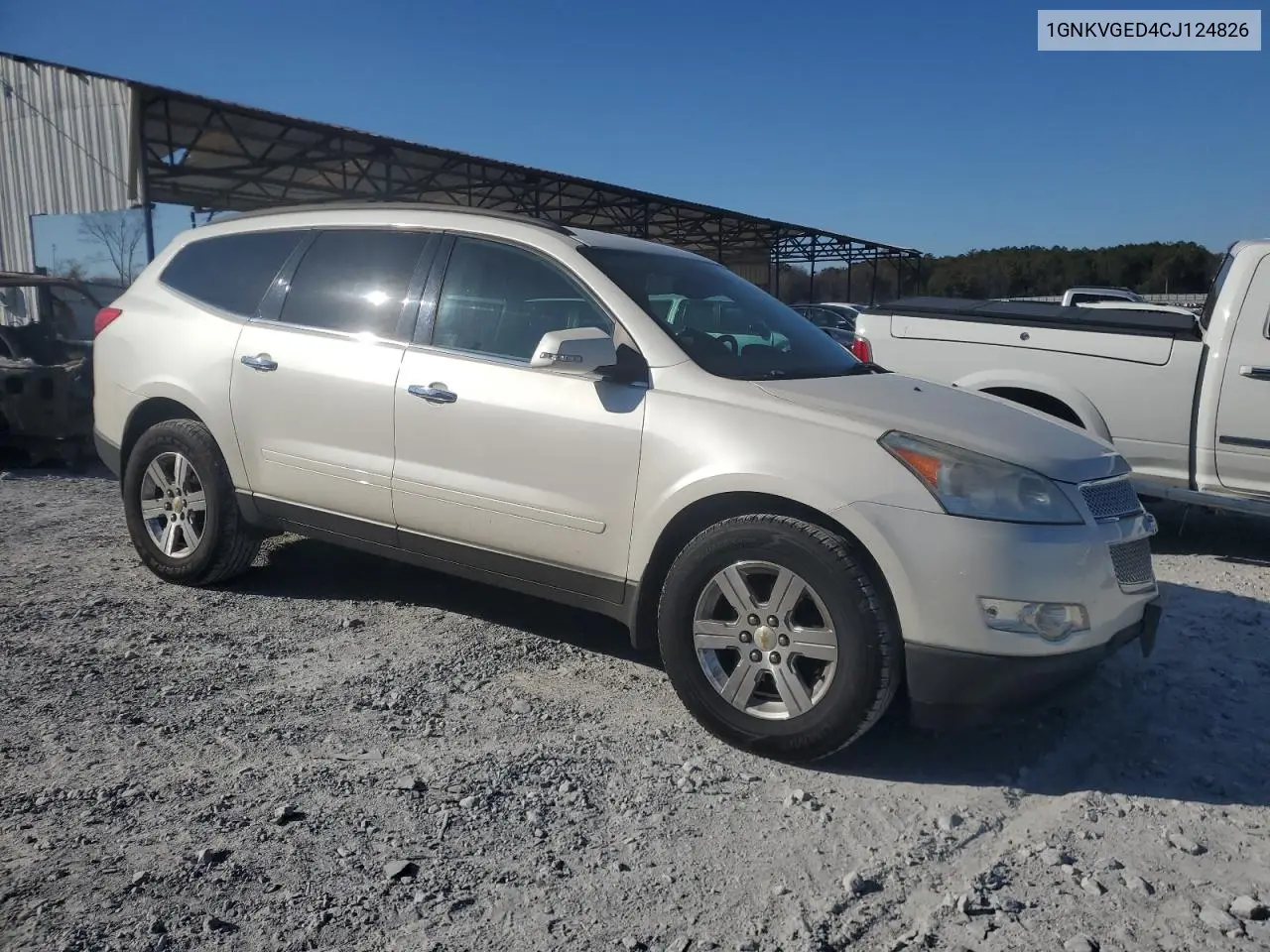 1GNKVGED4CJ124826 2012 Chevrolet Traverse Lt