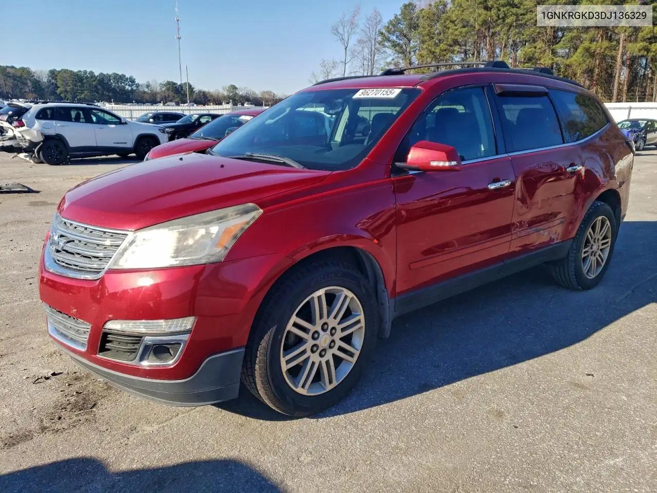 1GNKRGKD3DJ136329 2013 Chevrolet Traverse Lt