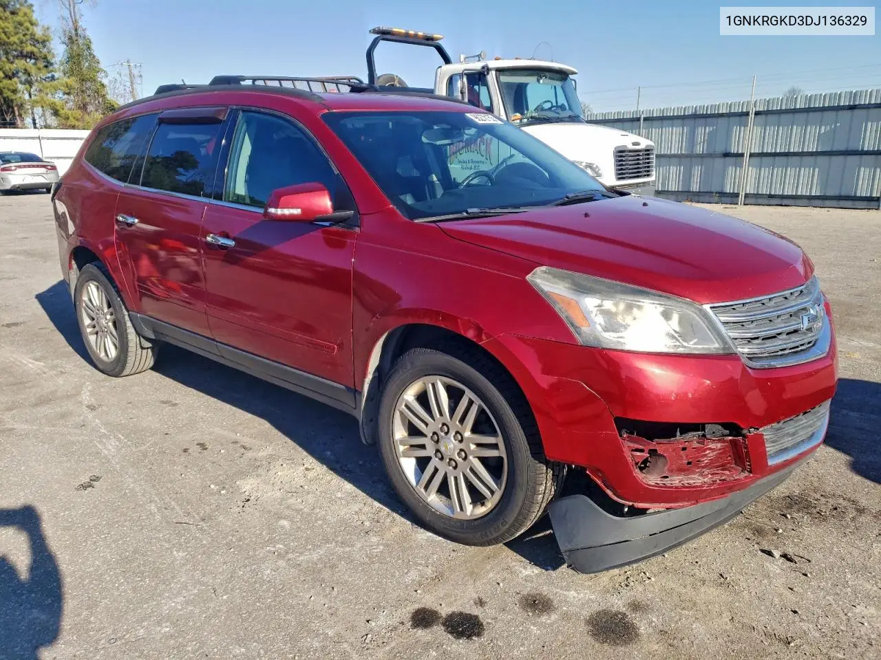 1GNKRGKD3DJ136329 2013 Chevrolet Traverse Lt