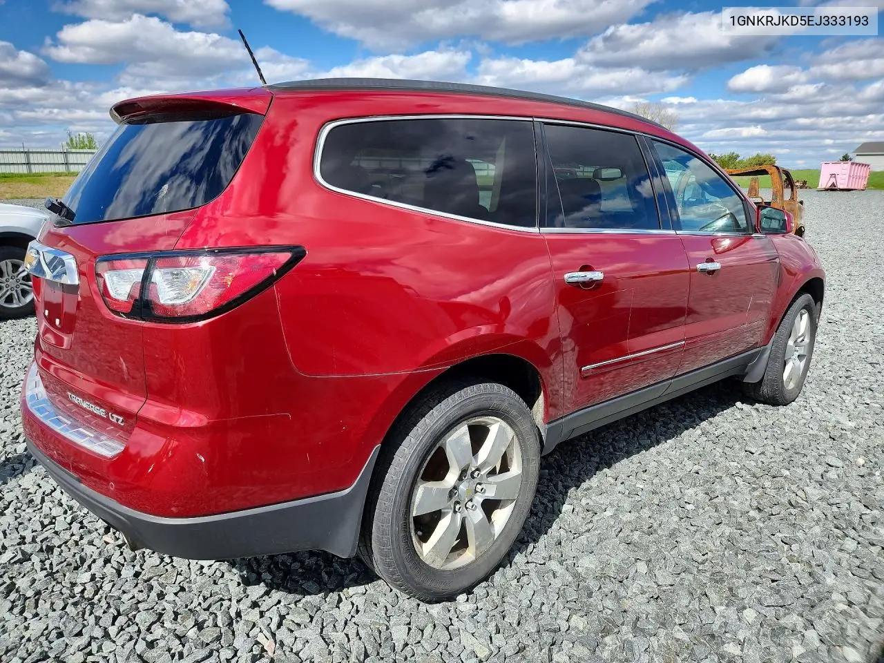 1GNKRJKD5EJ333193 2014 Chevrolet Traverse Ltz