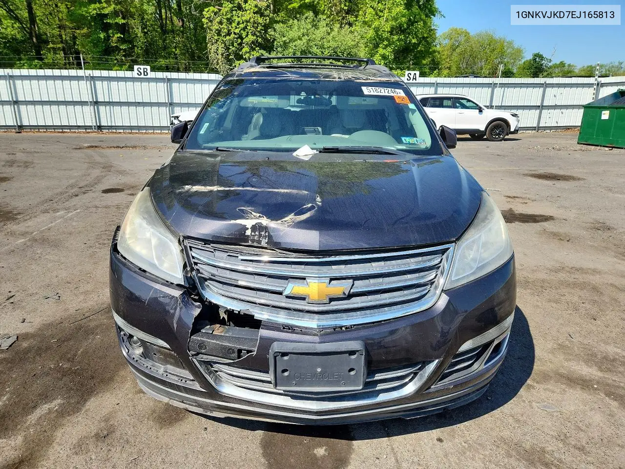 1GNKVJKD7EJ165813 2014 Chevrolet Traverse Ltz