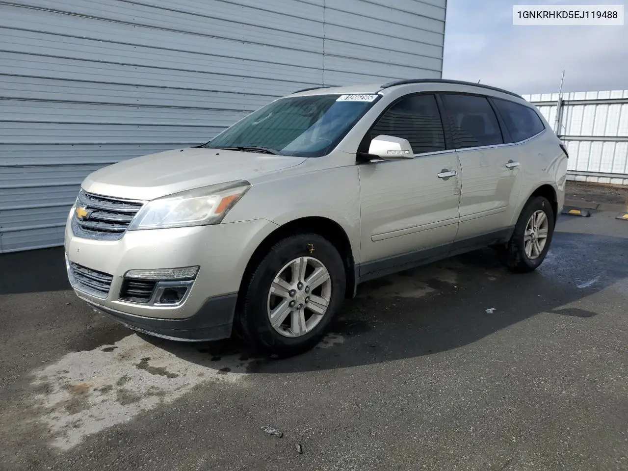 1GNKRHKD5EJ119488 2014 Chevrolet Traverse Lt
