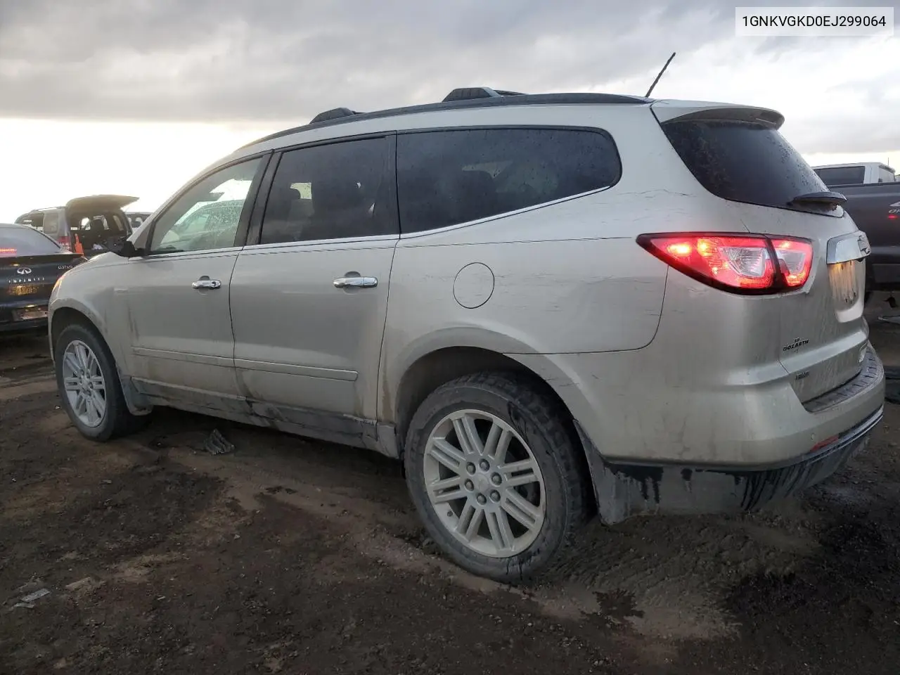 1GNKVGKD0EJ299064 2014 Chevrolet Traverse Lt