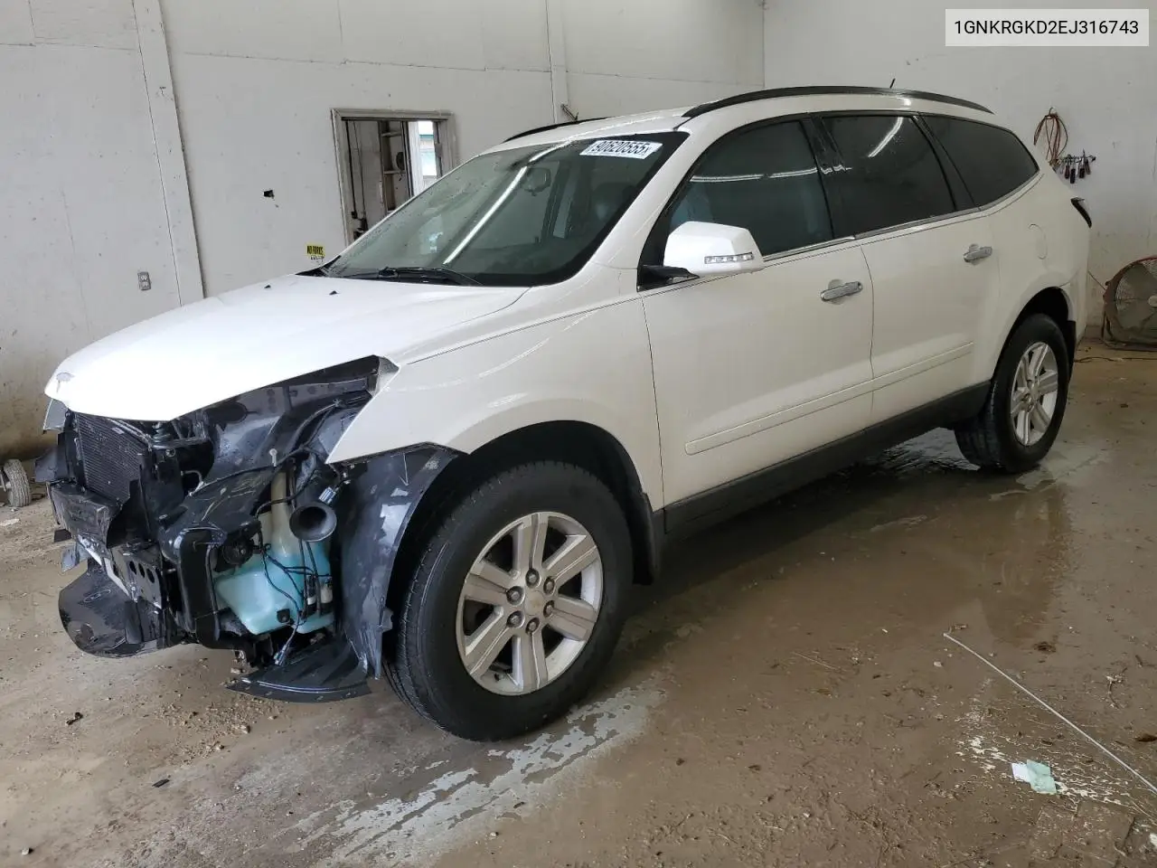 1GNKRGKD2EJ316743 2014 Chevrolet Traverse Lt