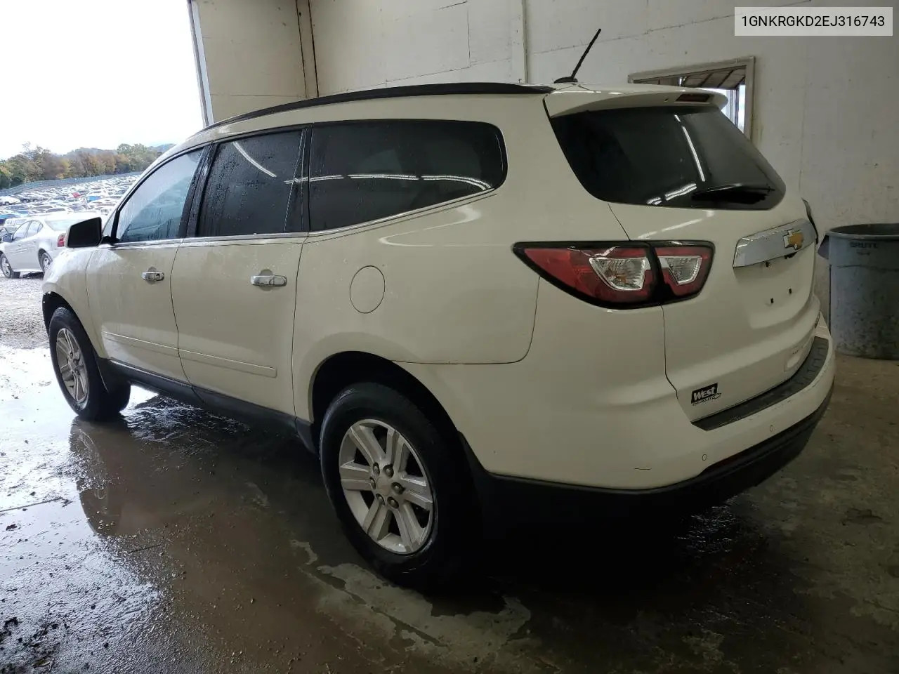 1GNKRGKD2EJ316743 2014 Chevrolet Traverse Lt
