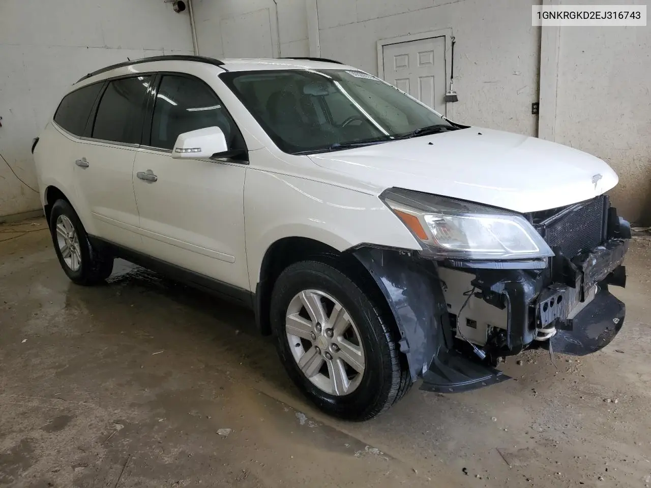 1GNKRGKD2EJ316743 2014 Chevrolet Traverse Lt